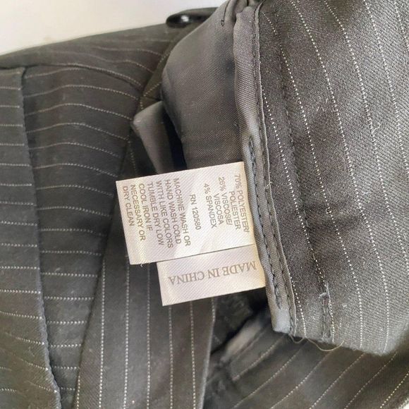 Amanda + Chelsea Stripe Low Rise Taper Pant NWT - Picture 8 of 9